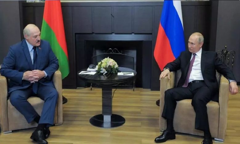 الرئيس الروسي فلاديمير بوتين يستقبل نظيره البيلاروسي ألكسندر لوكاشنكو في سوتشي بروسيا بتاريخ 28مايو 2021